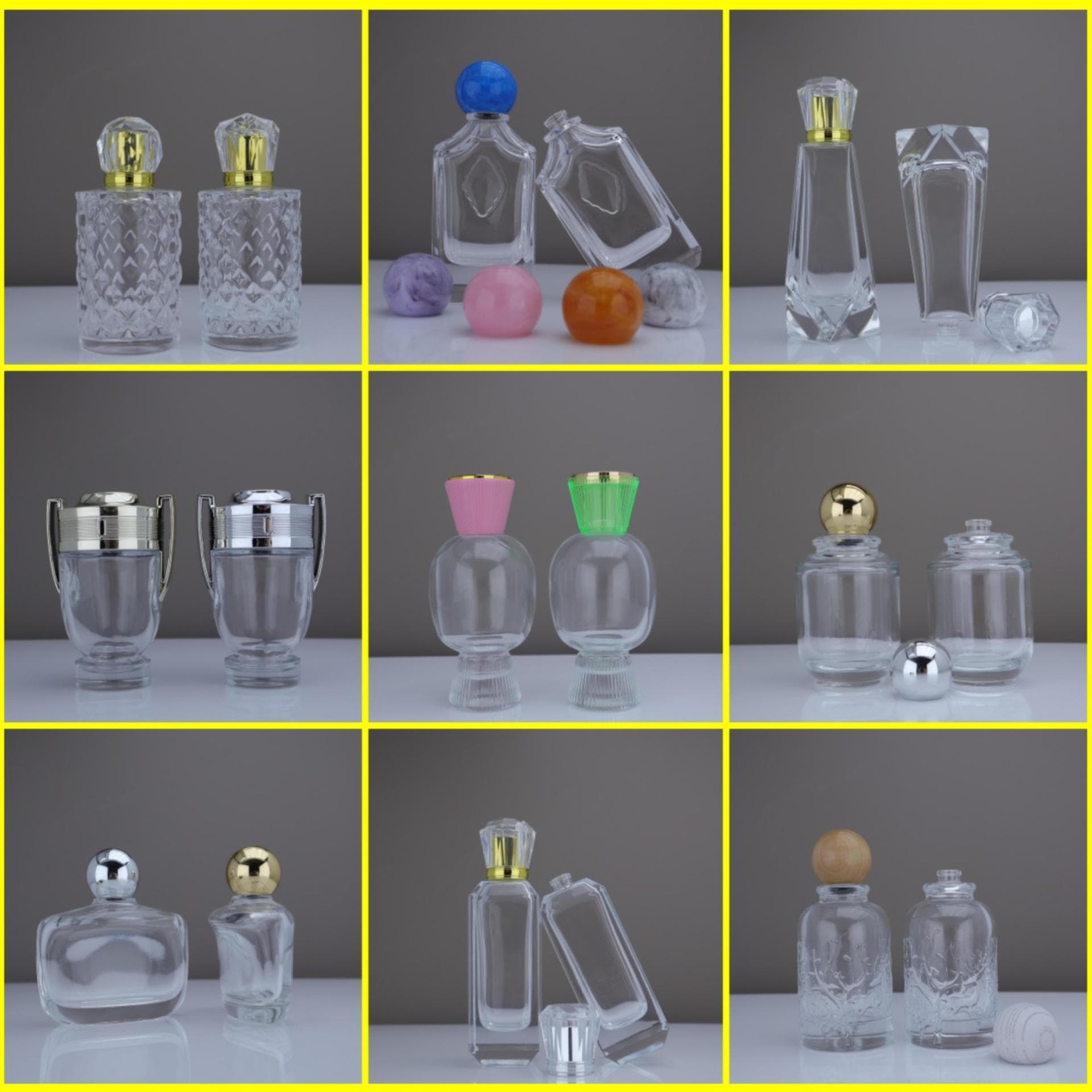 100ml Perfume Refillable Bottle, Clear Glass Spray Bottle, Portable Empty Bottle, Perfume Dispenser Bottle, Factory Wholesale