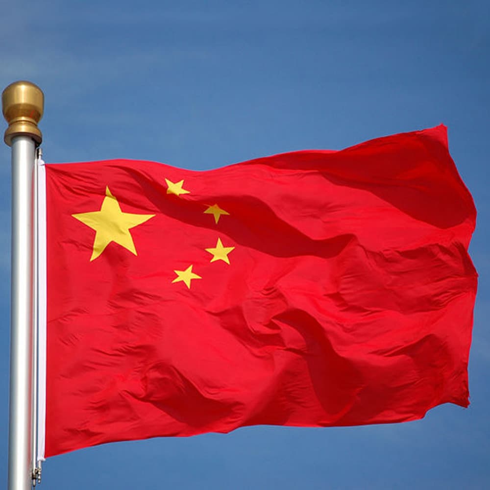 China flag red nano waterproof flagpole five-pointed star office five-star red flag flag car wholesale nano