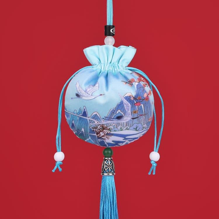 Dragon Boat Festival Sachet Brocade Pouch Empty Bag Fragrance Bag Portable Vintage Car Hanging Decoration Dragon Boat Festival Gift