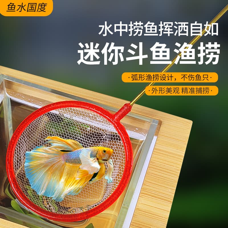 Dou Fish Special Fish Pocket Secret Net Handmade Fish Net Fish Tank Mini Fish Net Small Fish Fishing Net