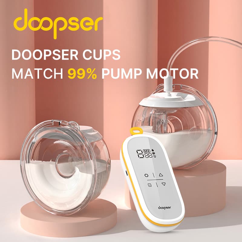 Hands-free wearable breast pump, dual-sided integrated electric breast pump