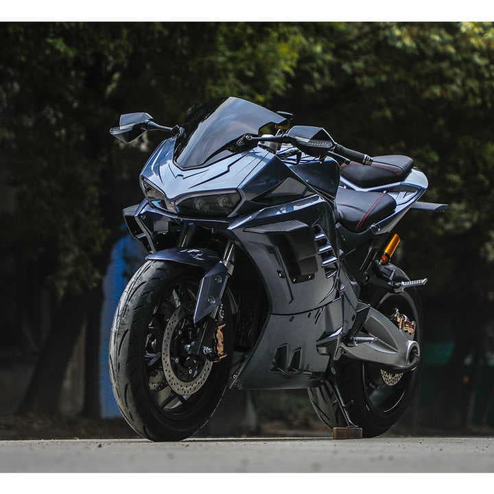 Currently Available for Export: 8000W Mid-Drive Single-Motor Motorcycle Sports Bike, Huoya Large-Scale Racing Bike, 72V High-Speed Motorcycle