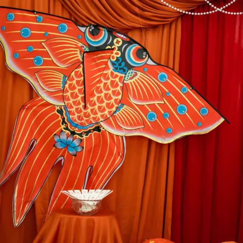 First Birthday Kite Baby Birthday Background Decoration Goldfish Kite Full Moon Zhuazhou Coming-of-Age Ceremony Photo Props