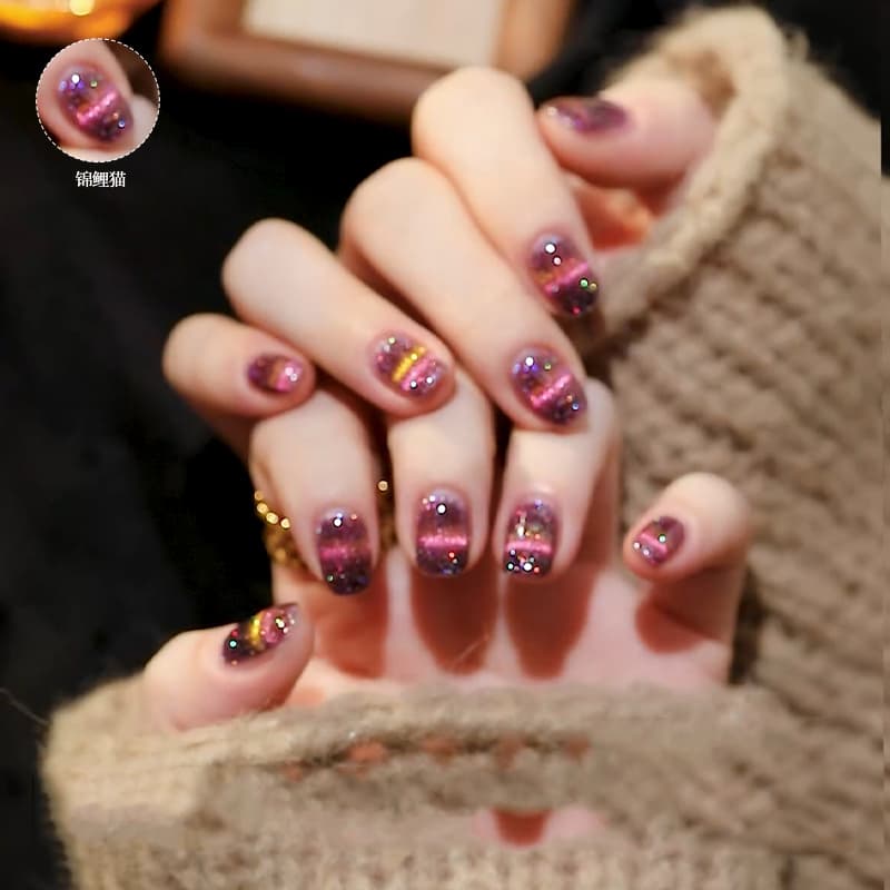 2026 New Internet Celebrity Manicure Five-in-One Lazy Cat Eye Nail Polish Meteor Yaoguang Cat Eye Nail Polish Nail Polish