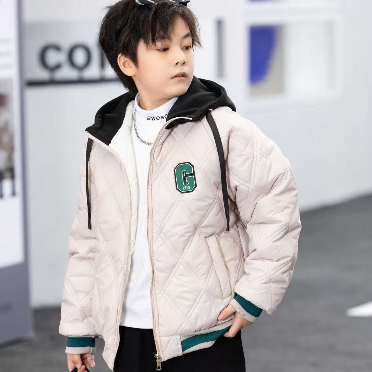 Boys and Girls Winter Thickened Jacket Cross-border Best-selling Cotton Coat New Style for Older Kids Boys Autumn Winter Trend