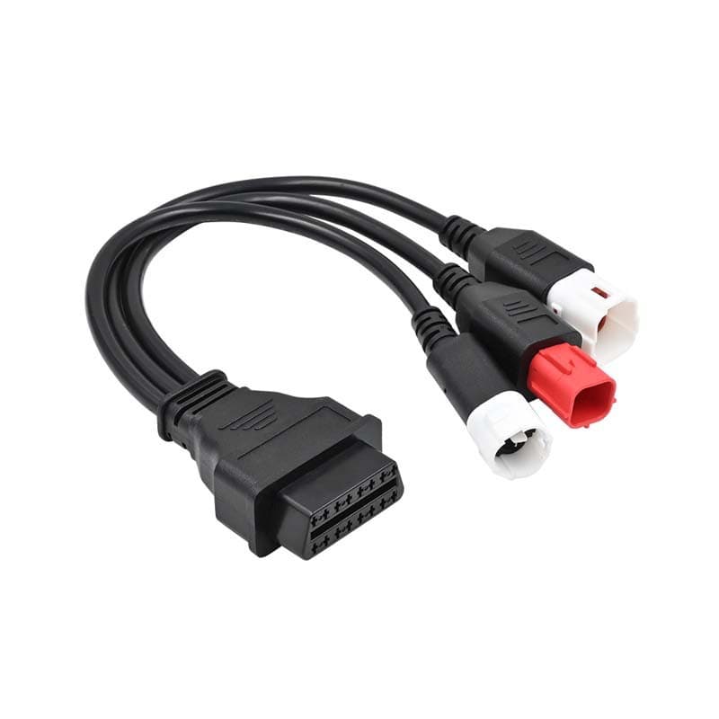 Yamaha 3+4pin+6pin Honda to OBD 16pin Adapter Cable for Honda Yamaha Motorcycles