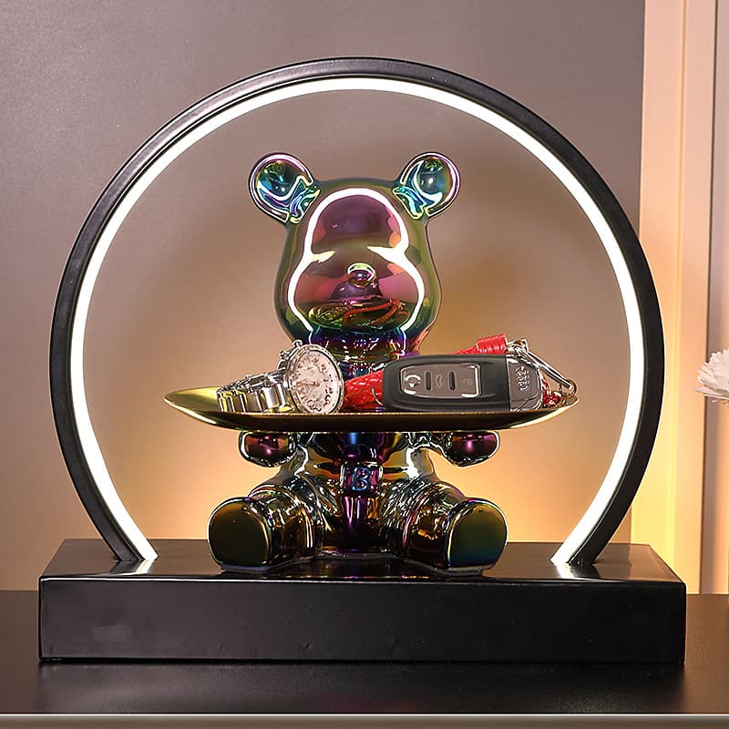 Care Bear Decoration Living Room Light Luxury TV Cabinet Wine Cabinet Cartoon Doll Internet Celebrity Children's Room Decoration Ceramics