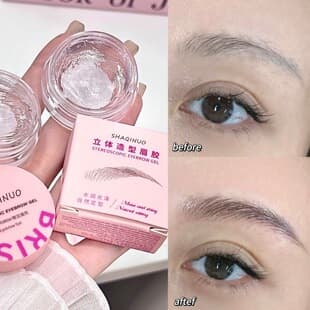 SHAQINUO 3D Brow Gel, Eyebrow Shaping, Setting Brow Gel, Domestic Waterproof and Sweatproof, Makeup Source