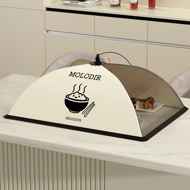 Foldable Dish Cover for Leftovers, New Dining Table Food Shield with Fly and Dust Protection, Meal Shade Umbrella