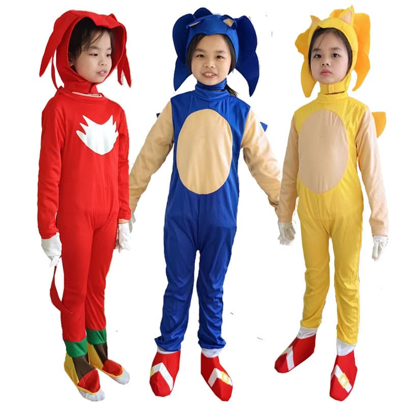 Halloween Sonic Costume Sonic the Hedgehog Performance Cosplay Game Role-Playing Outfit