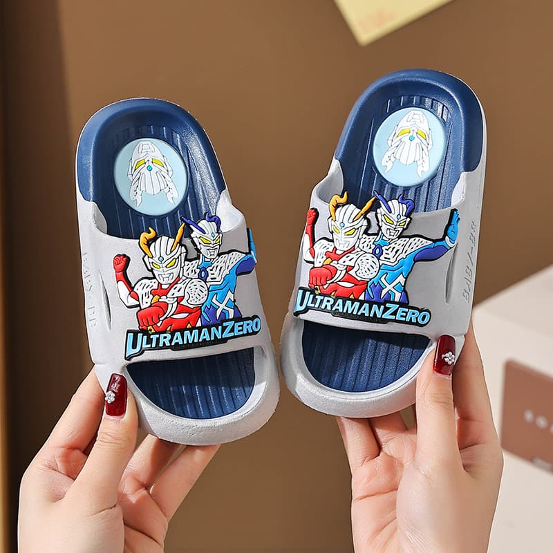 Ultraman Slippers Children Boys Summer 2025 New Zero Boys Sandals Home Non-slip Slippers Baby