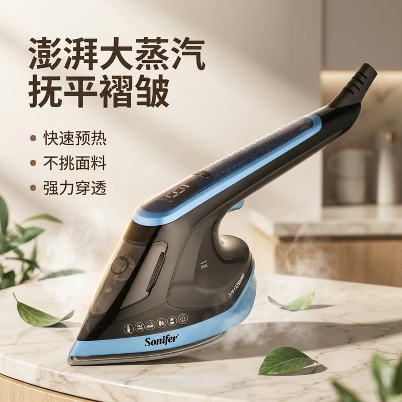 Cross-border European regulations new household high-power handheld portable steam iron for ironing clothes 1800W iron