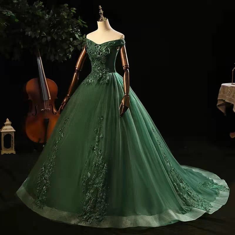 Colorful summer new art test dress stage solo tutu skirt annual meeting host evening dress long performance dress for women