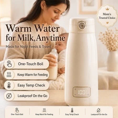Manufacturer USB Heated Mug Portable Electric Heating Cup Constant Temperature Smart Hot Water Cup for Baby Milk Warming