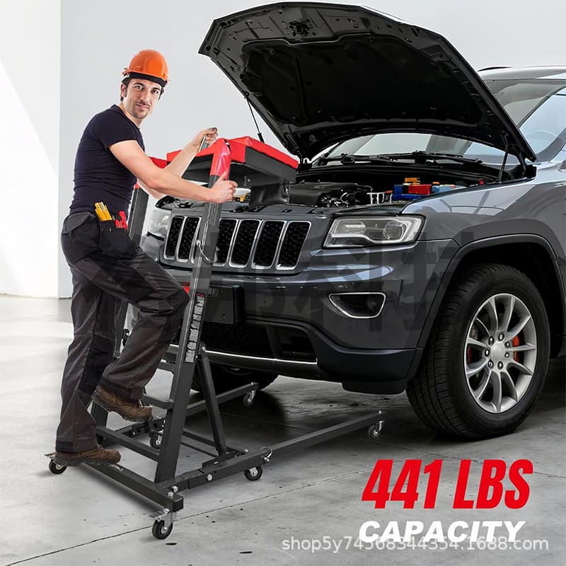 Car engine repair and maintenance ladder high position auto repair and maintenance tools adjustable and mobile