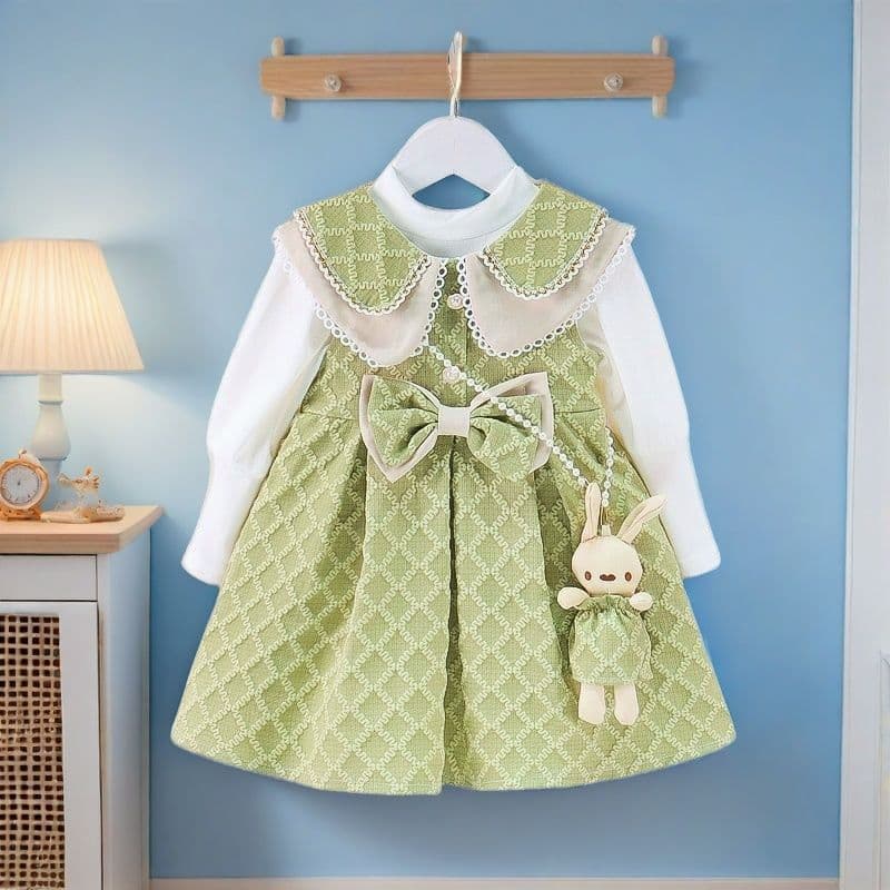Girls Dress Spring and Autumn 2025 New Baby Girl Spring Long Sleeve Dress Little Princess Dress Fashionable