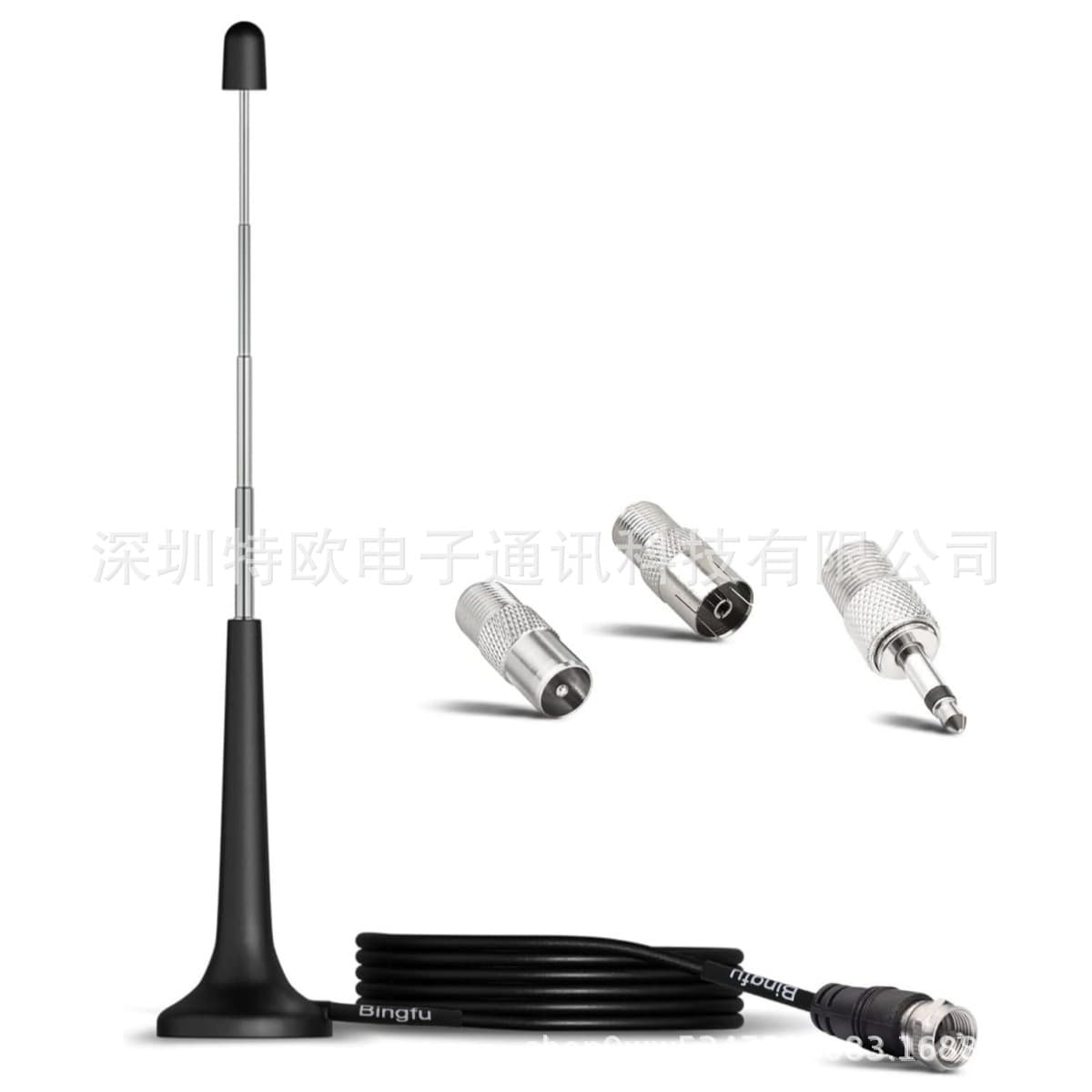 DAB FM TV Radio Telescopic Antenna FM Hifi AV Receiver Stereo Amplifier Suction Cup Antenna