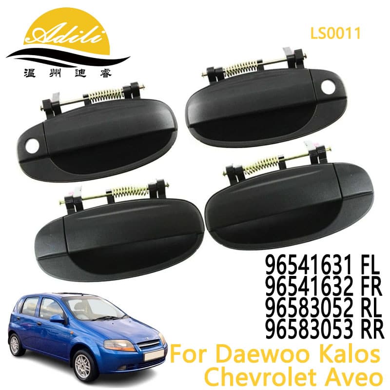 Exterior Door Handle Compatible with Lova KALOS AVEO 96541631 96541632 96583052 96583053