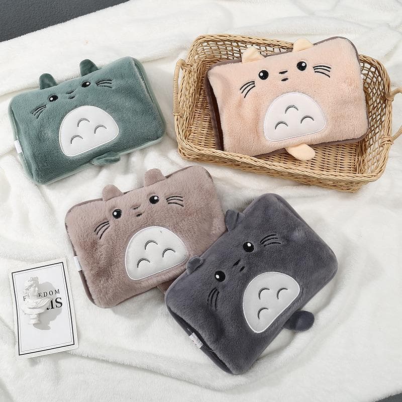 2025 Hot Water Bag, Charging Type Explosion-Proof, National Standard Cute Totoro Cartoon Hand Warmer, Heating Pad