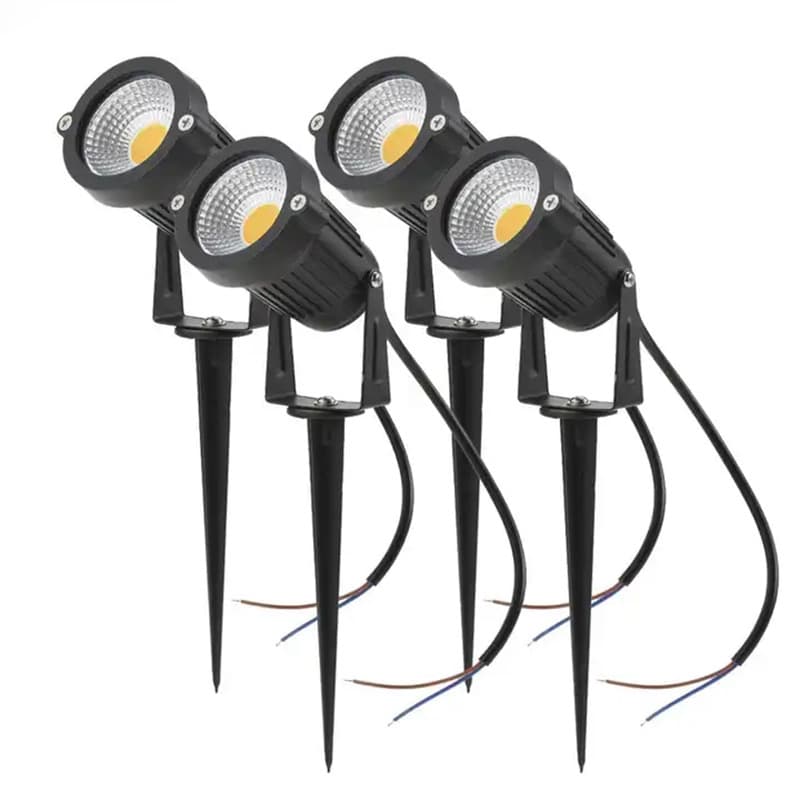 Outdoor Waterproof Tree Lighting LED Landscape Spotlight Garden Courtyard View Lighting Lawn Ground Insertion Light