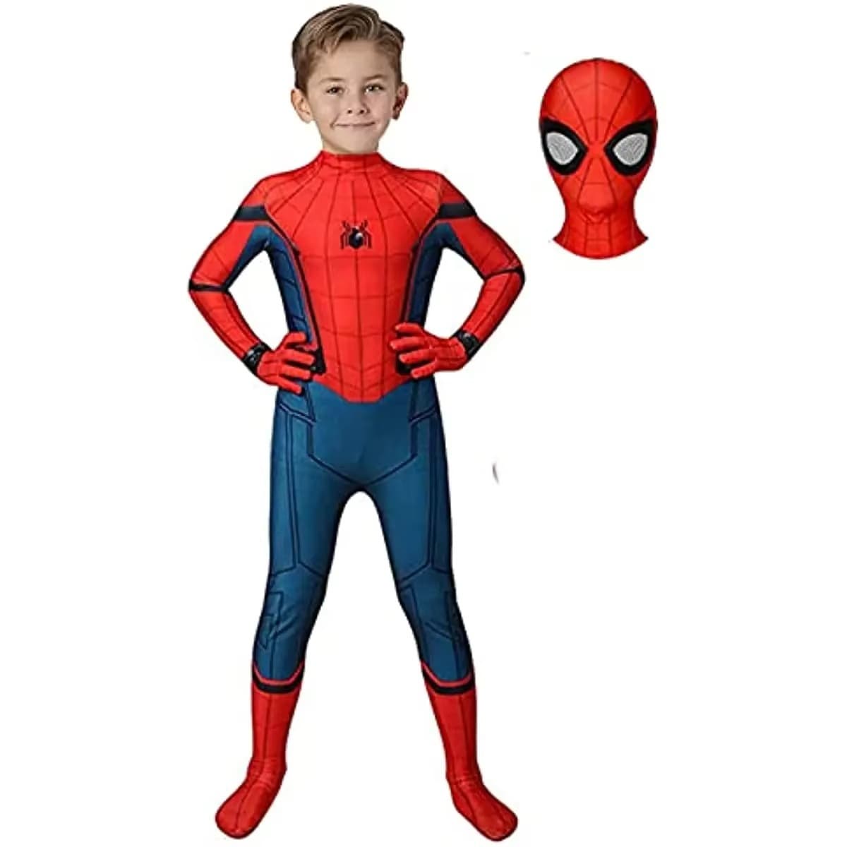 Spider-Man: Far From Home Kids Cosplay Jumpsuit Full-Body Costume Performance Outfit for Boys