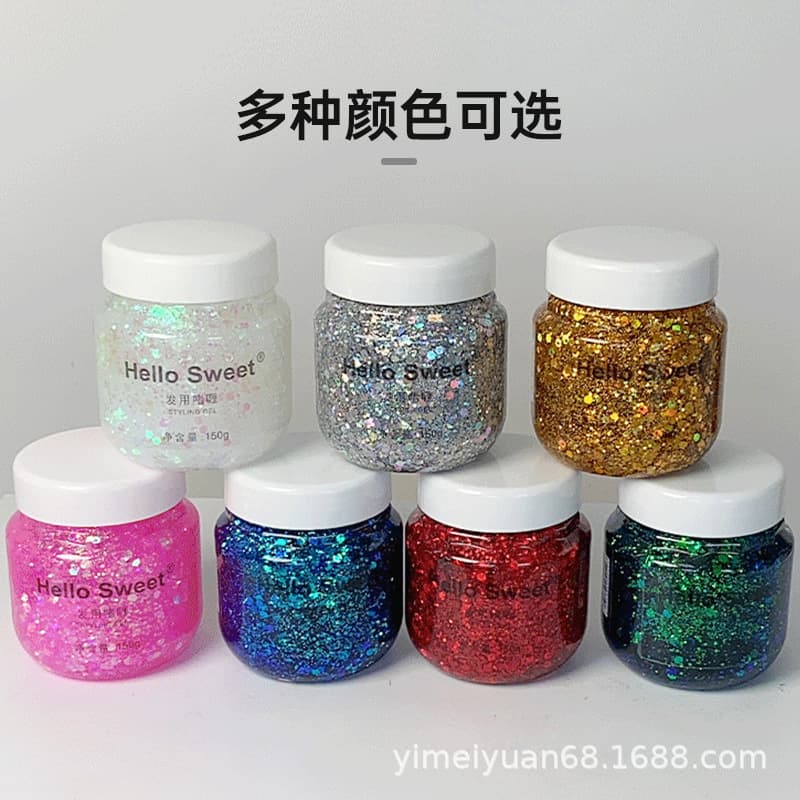 Professional salon-grade transparent hair gel for bridal, Hanfu, wet-look styling, flyaway control, and hold
