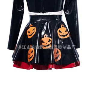 Imported Latex, Fashion High-Waist Pleated Skirt, Niche Original Design, Unique Latex Short Skirt