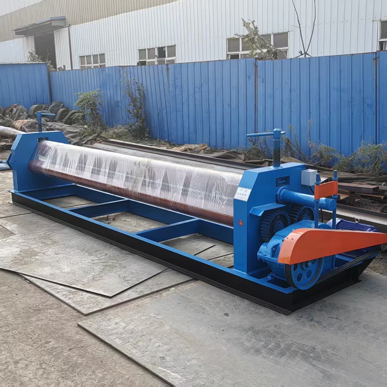 4*4000 Electric Aluminum Plate Rolling Machine, Simple and Convenient, 4-meter and 5-meter Three-axis Adjustable Rolling Machine