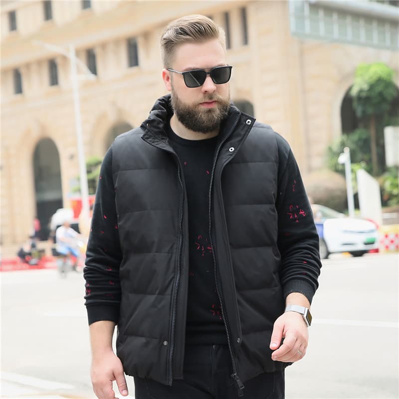 Autumn/winter men's and women's same style large size plus-size loose down vest vest jacket simple outer wear