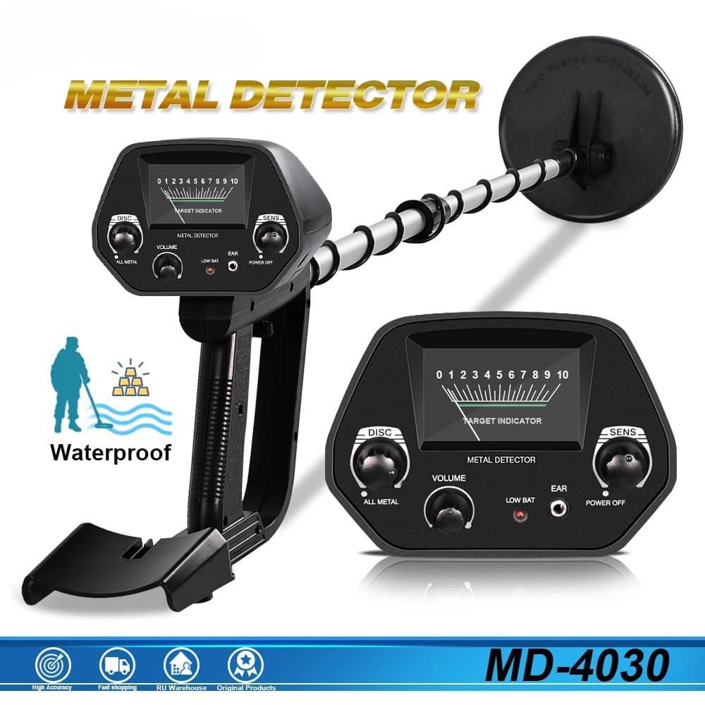 Cross-border Hot Selling Underground Metal Detector Archaeological Treasure Hunter Gold Silver MD4030 Waterproof