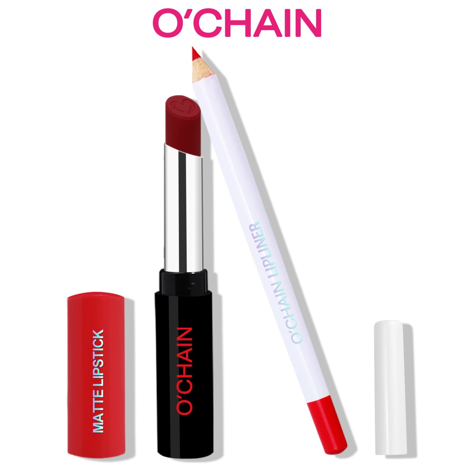 O'CHAIN cross-border lipstick set waterproof long-lasting lip liner non-fading non-stick matte lipstick