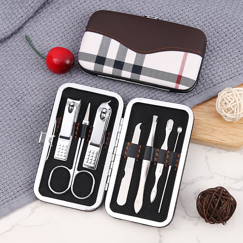 Nail Clipper Set Gift Set Rose Gold 7-Piece Manicure Kit with Logo Printing Option