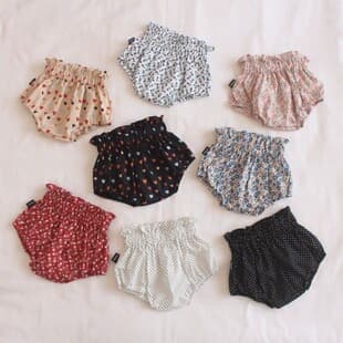 Floral Bloomer Diaper Cover Pants for Baby Girls Toddler Shorts Summer Outwear 6-12 Months 1-2 Years
