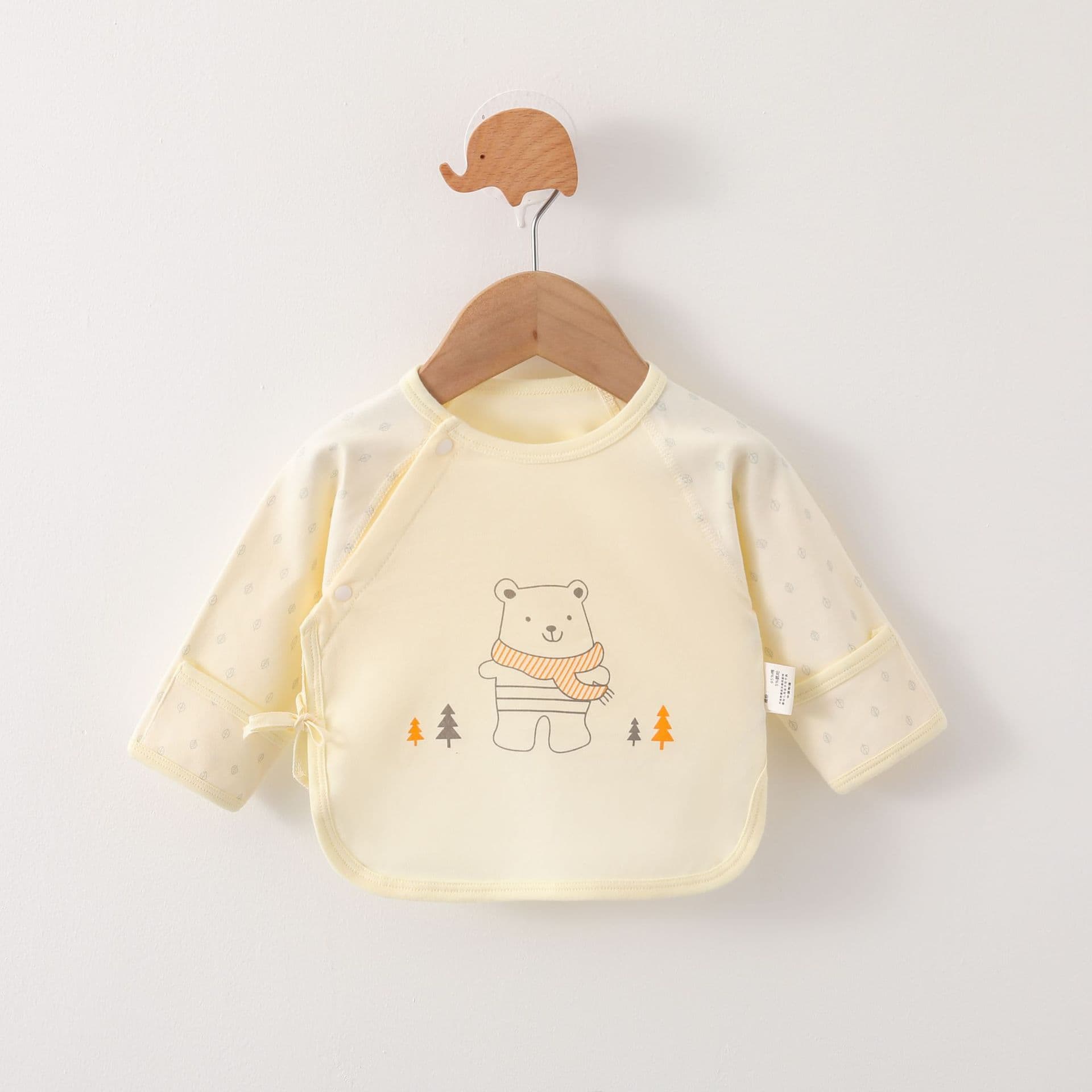 Baby Half-Back Bodysuit Seamless Top 0-3 Months Newborn Clothes Single Monk Robe Baby Innerwear Infant Short Sleeve