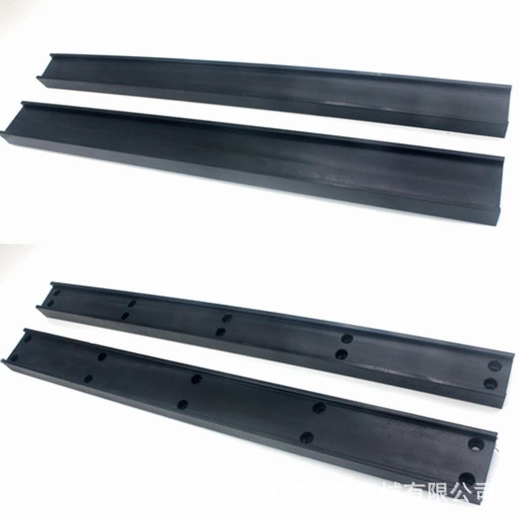 Gaoliwei Glass Double-Side Machine Guide Rail Plate 50mm Belt Slot, Gelai Fu Zhongxing Fu Gao High Molecular Wear-Resistant Track
