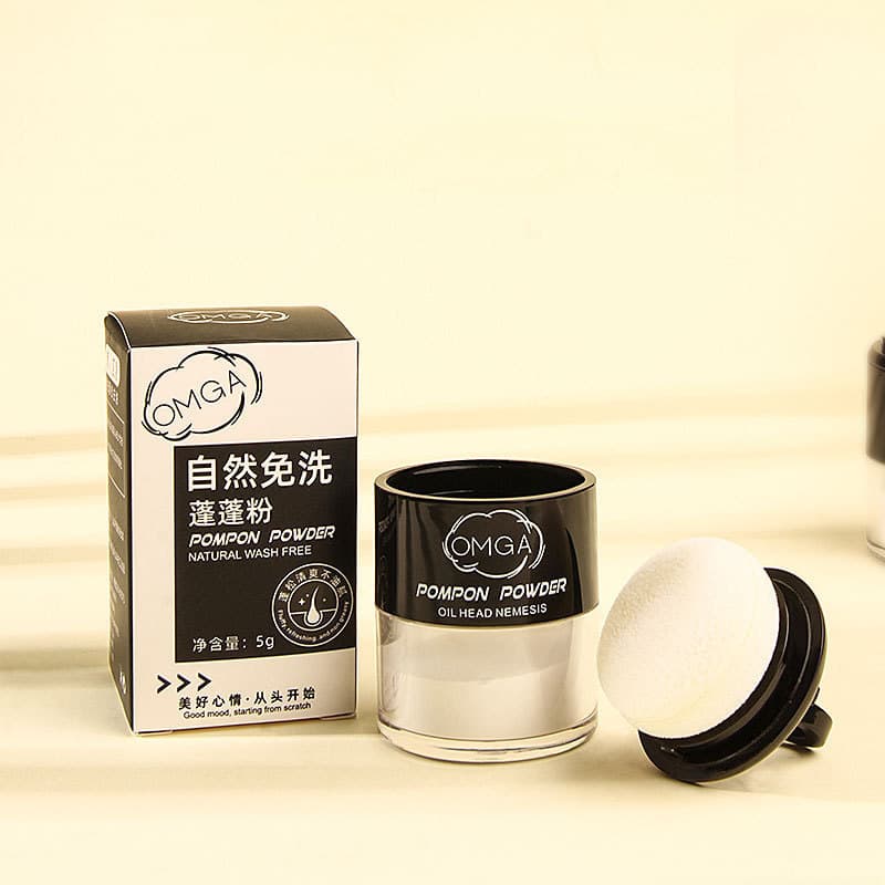 OMGA Oil-Control Volumizing Powder Natural Fluffy Powder Bangs Oil Remover No-Rinse Hair Portable for Men and Women