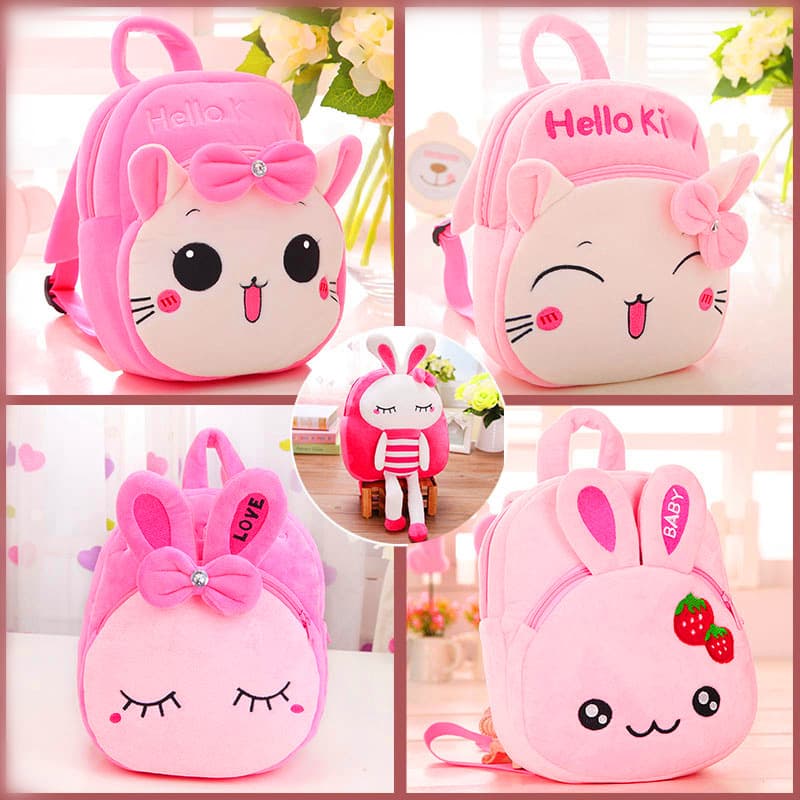 Trendy Cartoon Korean Style Baby Backpack For 1-6 Years Old Boys Girls School Bag Cute Women's Men's Double Shoulder Backpack