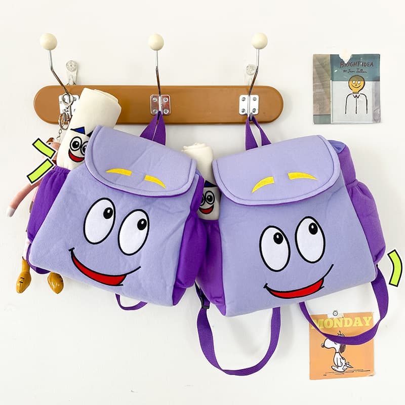 American Animation Dora the Explorer Backpack Dora Map Small Backpack for Elementary Middle High School College Students