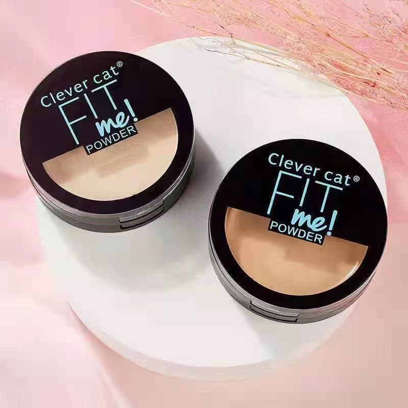 Smart Cat Double-Layer Pressed Powder Setting Powder Concealer Wet Powder Loose Powder Honey Powder Pressed Powder Refreshing