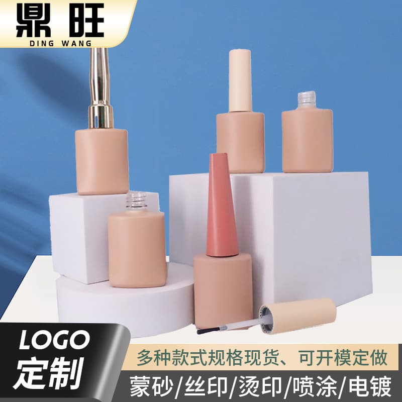 Factory Wholesale 12ML Glass Nail Polish Bottle Gel Polish Bottle HDPE Nail Polish Remover Bottle Cosmetic Refill Bottle