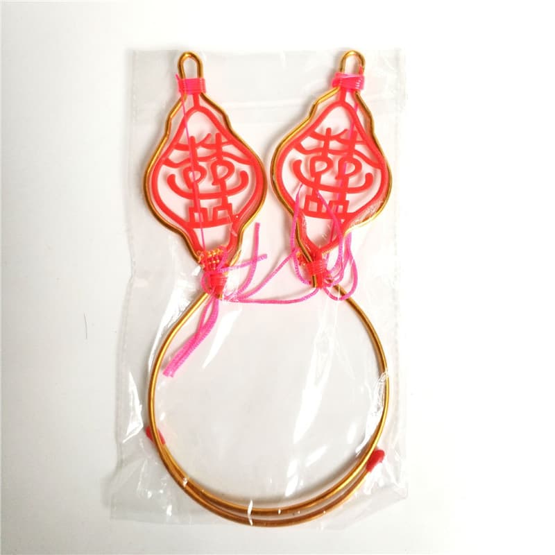Factory direct sales, golden double happiness wedding mosquito net hooks, dormitory mosquito net hooks, curtain hooks, mosquito net tent hooks