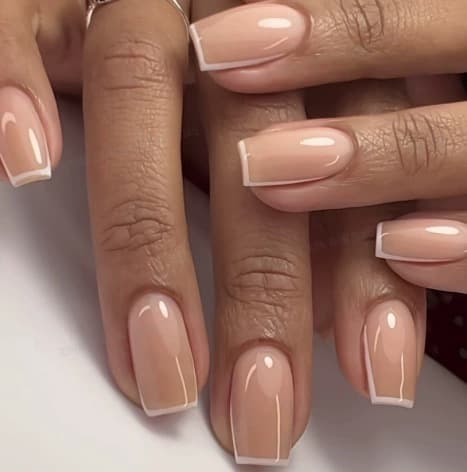 Short Square White French Press-On Nails Simple Classic Girly Versatile Premium False Nails Removable Manicure Wholesale