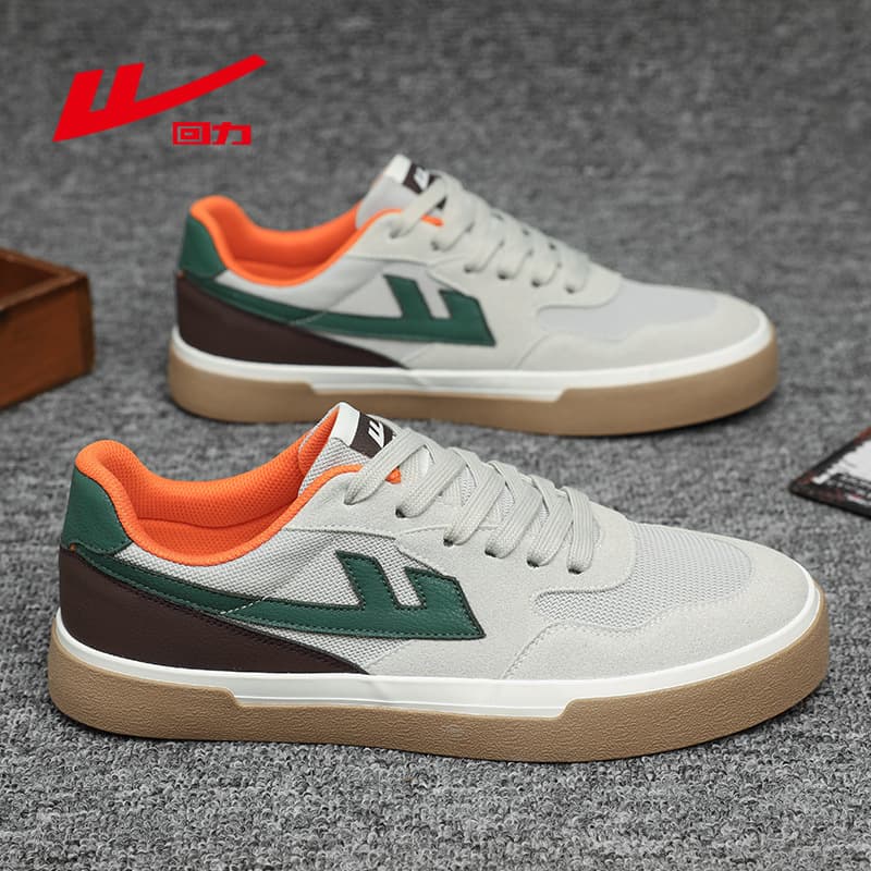 Warrior Men's Shoes 2026 Summer New Casual Sneakers Slip-on Leather Shoes Breathable Mesh