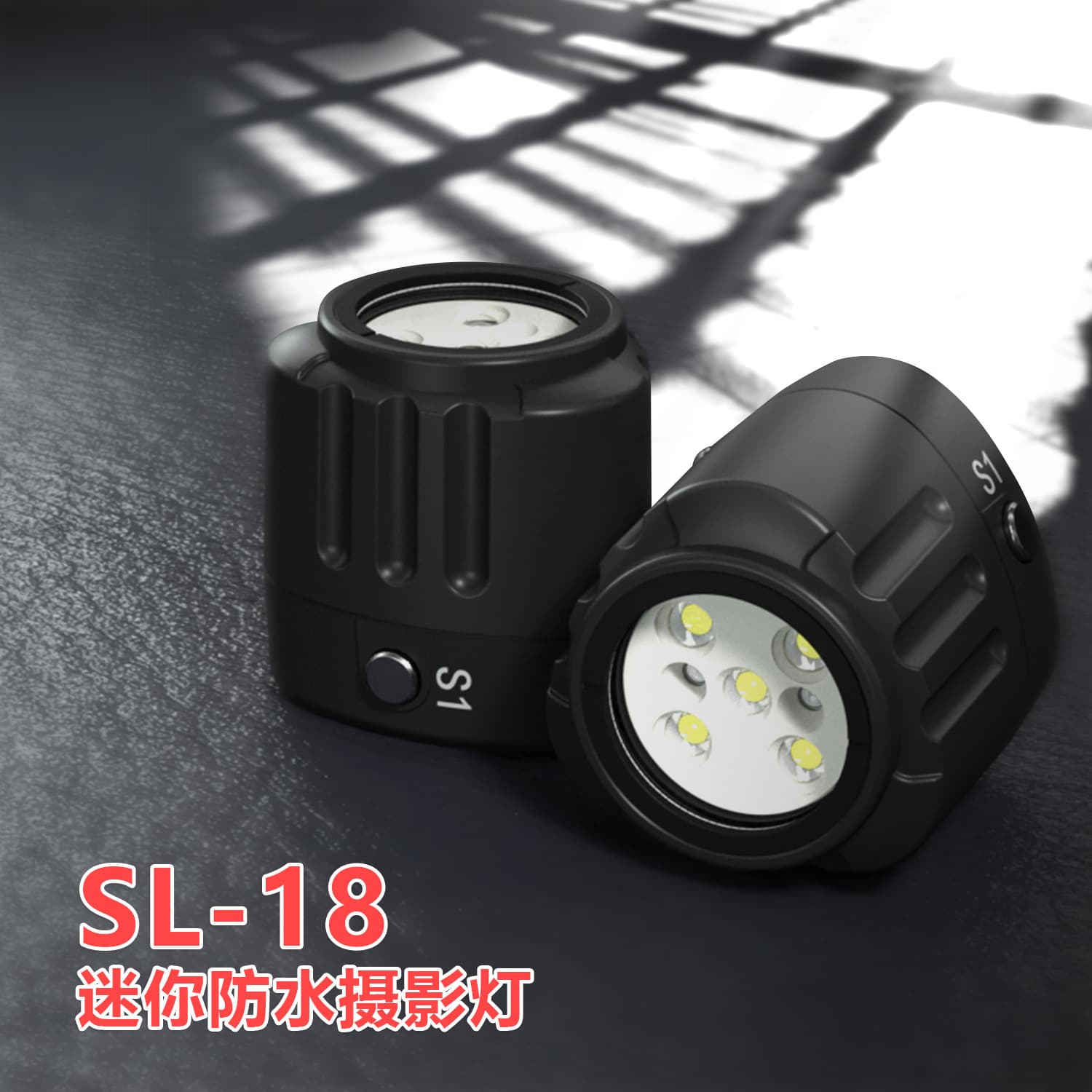 Sea Frog Mini Portable Diving Camera Fill Light, LED Underwater Illumination Lamp, Outdoor Photography Light Waterproof up to 40m
