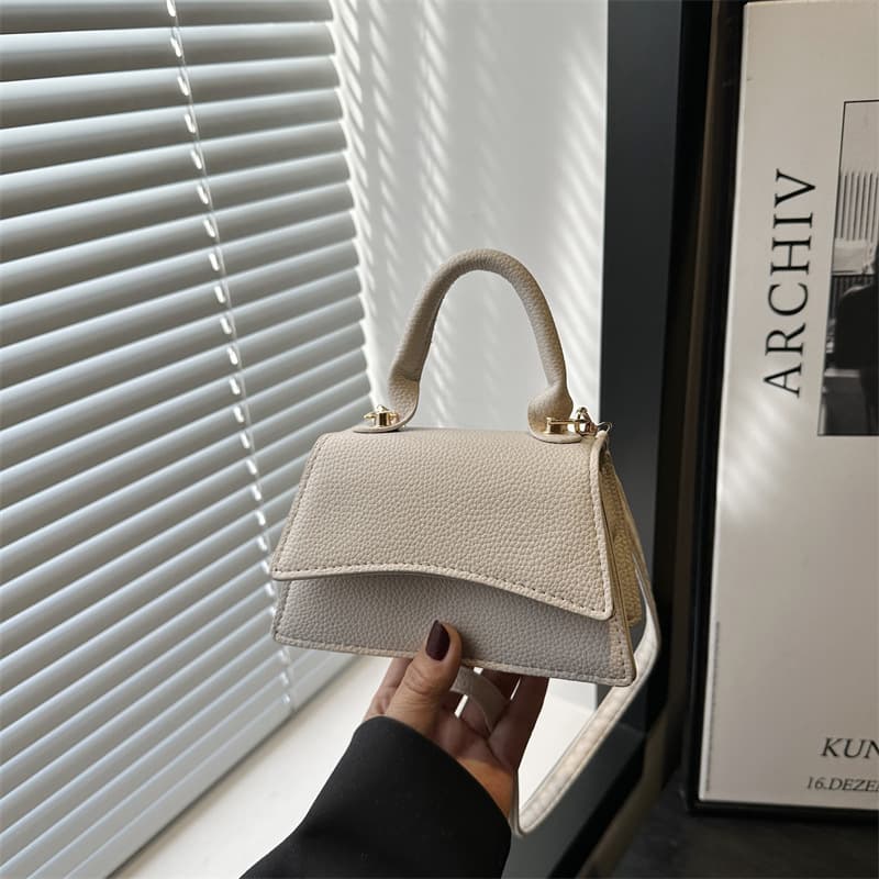 Fashion Retro 2025 Spring New Trendy Simple Casual Solid Color Elegant Crossbody Shoulder Small Square Bag