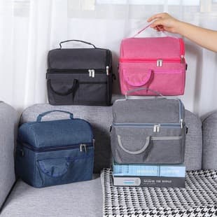 Mommy Bag Waterproof Breast Milk Insulation Bag Large Double-Layer Aluminum Foil Breast Pump Bag Handheld Thermal Lunch Bag Ice Bag Cold Bag