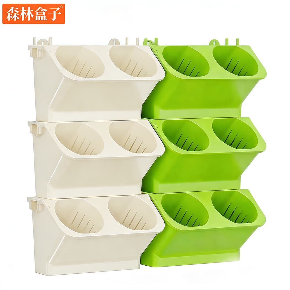 Plastic Plant Wall Pot, Wholesale Starting from One Piece, Wall-Mounted Self-Watering Succulent Pot, Office Planting Pot, Cross-Border Flower Pot