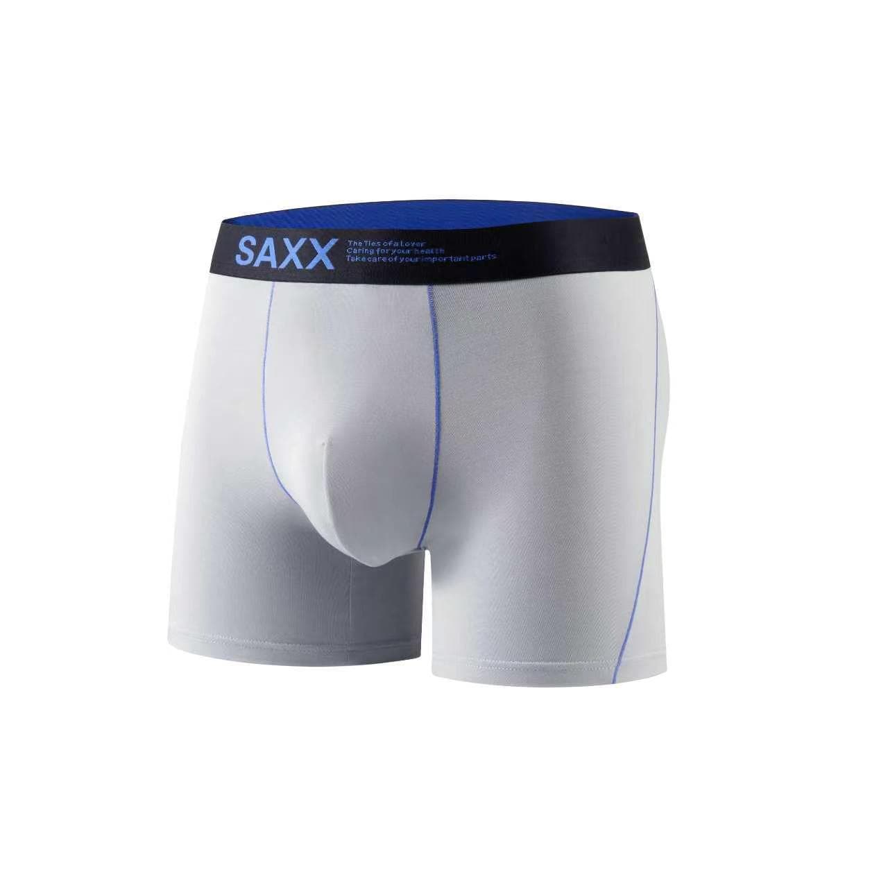 SAXX Genuine Sports Boxer Briefs for Men, Anti-Chafe Long Leg, Pouch Pouch Lining, 80S Modal Men's Underwear