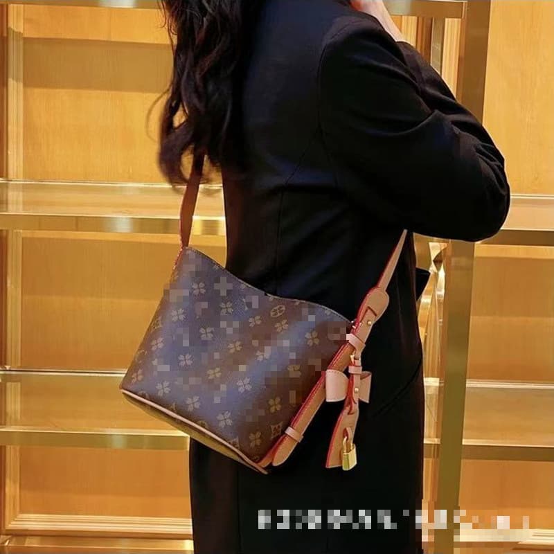 New direct supply MLV women's bucket bag, messenger bag, mahjong bag, chain bag, underarm bag, baguette bag, single shoulder bag