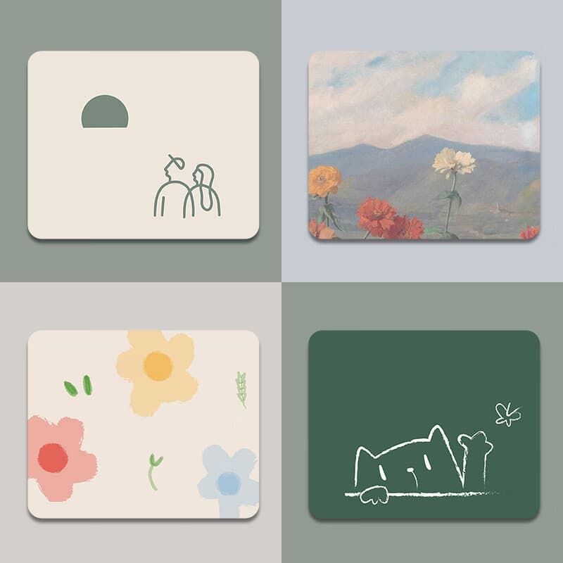 Simple Small Mouse Pad, Thickened Anti-Slip and Dirt-Resistant Mat, Precision Edge Lock for Computer Office Use, Made from Image Design